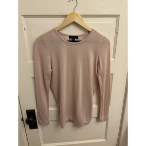 Ann Taylor Women's Pink Wool Blend‎ Crew Neck Pullover Casual Size Small